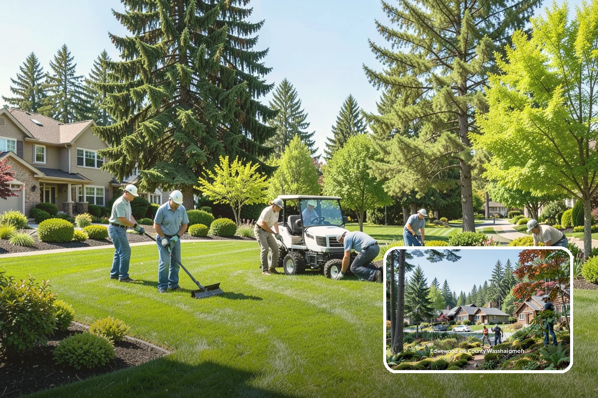 Tree Staking in Edgewood, Pierce County, WA - Steadies new or leaning trees during establishment