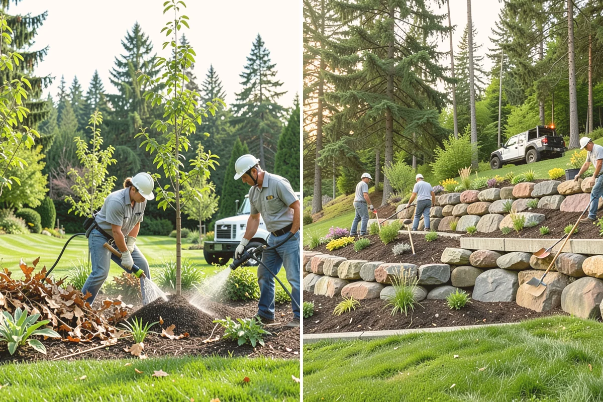 Tree Staking in Edmonds, Snohomish County, WA - Assess the tree, lean, and prevailing wind