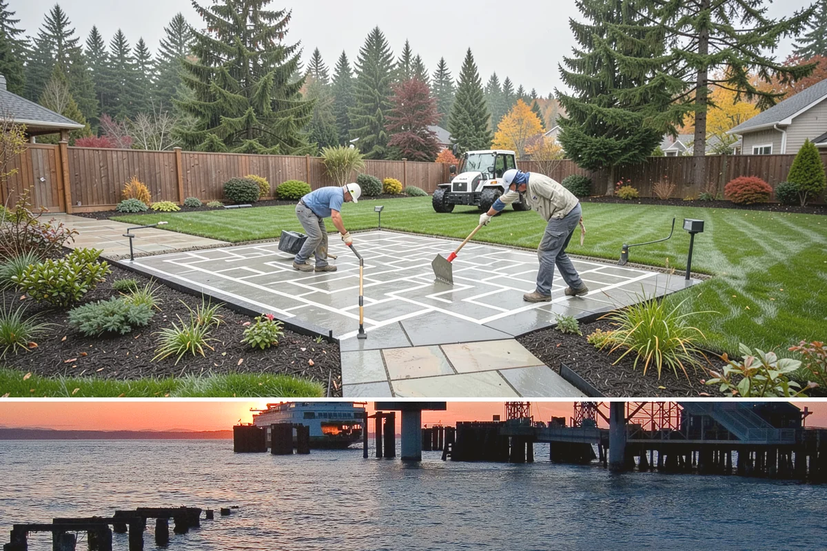 Tree Staking in Edmonds, Snohomish County, WA - Most useful at fall and spring planting and ahead of the wind-driven storm season that sweeps the Sound.