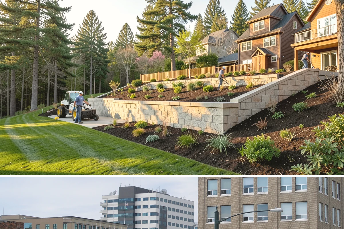 Tree Staking in Everett, Snohomish County, WA - Most useful at fall and spring planting and ahead of the wind-driven storm season that sweeps the Sound.