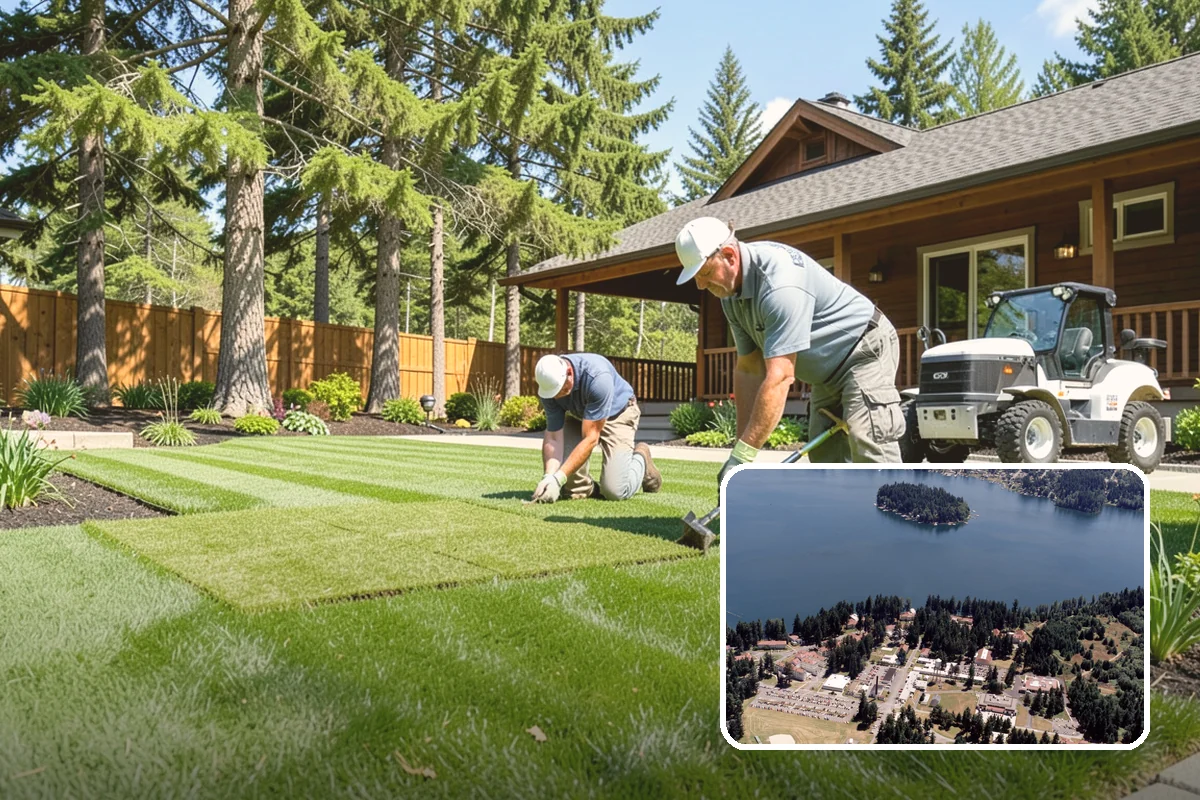 Tree Staking in Lakewood, Pierce County, WA - Steadies new or leaning trees during establishment