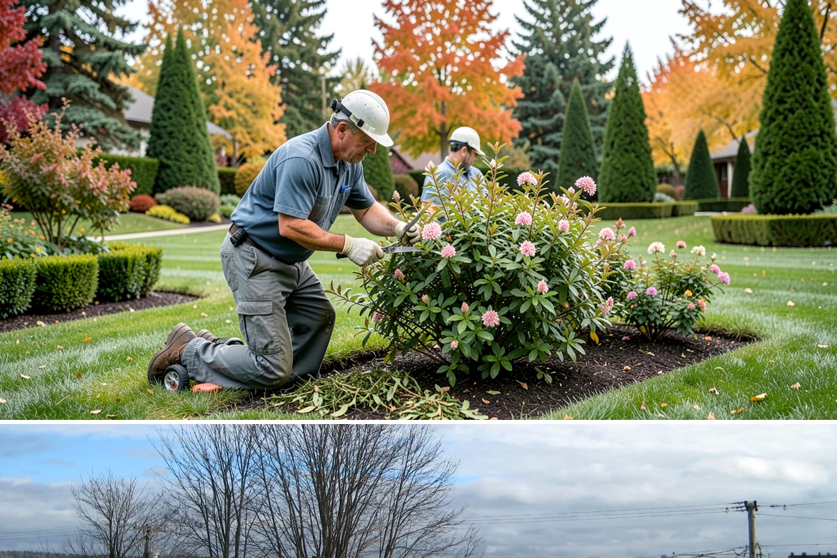 Tree Staking in Langley, Island County, WA - Most useful at fall and spring planting and ahead of the wind-driven storm season that sweeps the Sound.