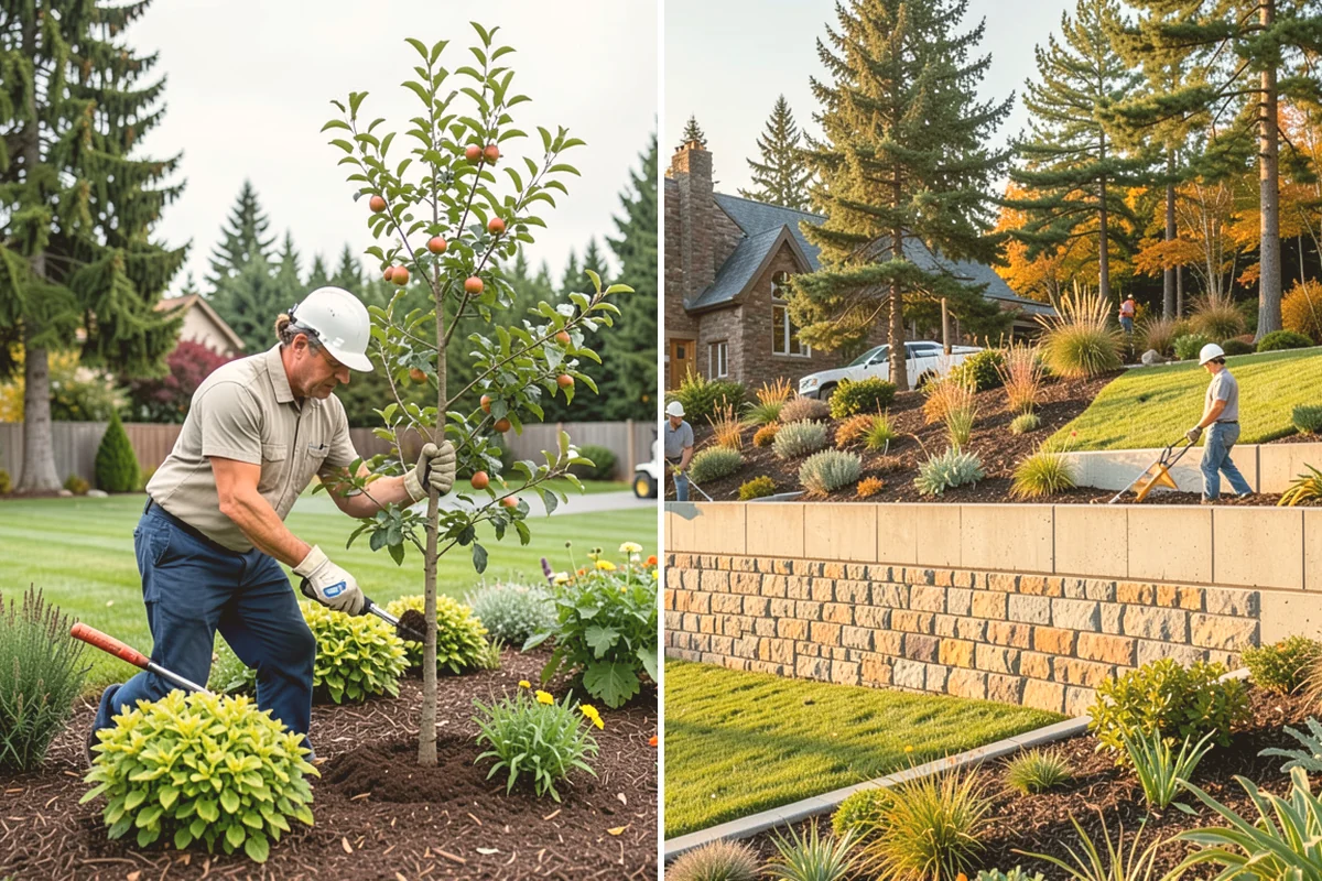 Tree Staking in Lynnwood, Snohomish County, WA - Assess the tree, lean, and prevailing wind