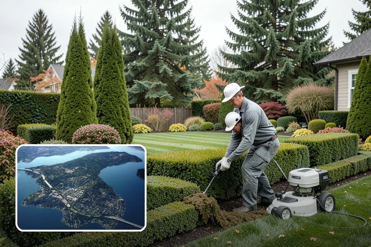 Tree Staking in Mercer Island, King County, WA - Steadies new or leaning trees during establishment