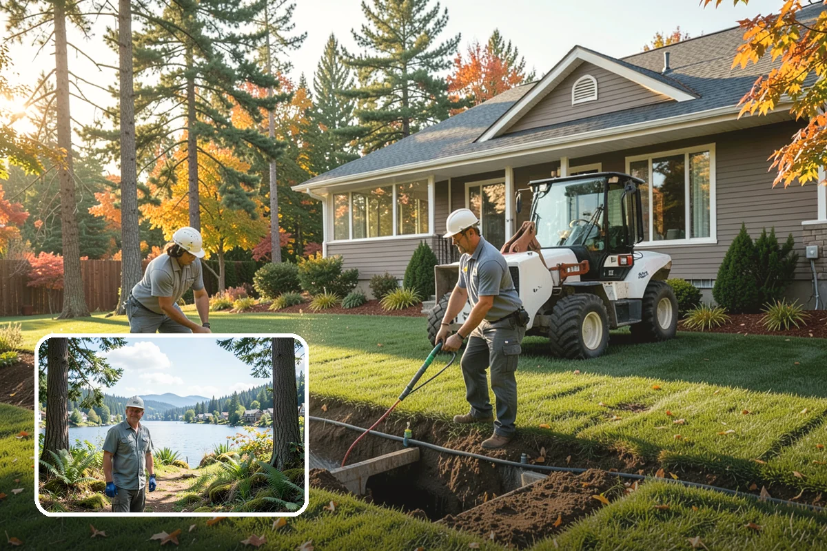Tree Staking in Milton, King County, WA - Steadies new or leaning trees during establishment