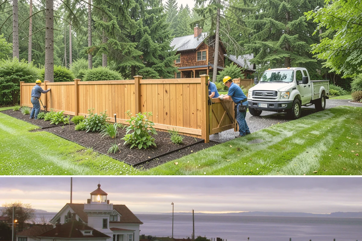 Tree Staking in Mukilteo, Snohomish County, WA - Most useful at fall and spring planting and ahead of the wind-driven storm season that sweeps the Sound.