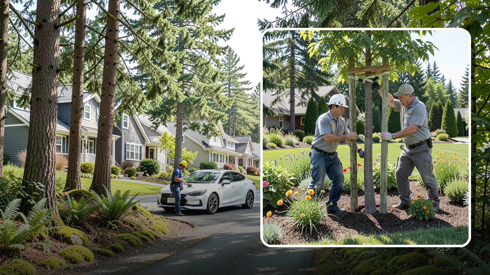 Tree Staking in Normandy Park, King County, WA - Proper tree staking that steadies new or leaning trees while letting them build real trunk strength.
