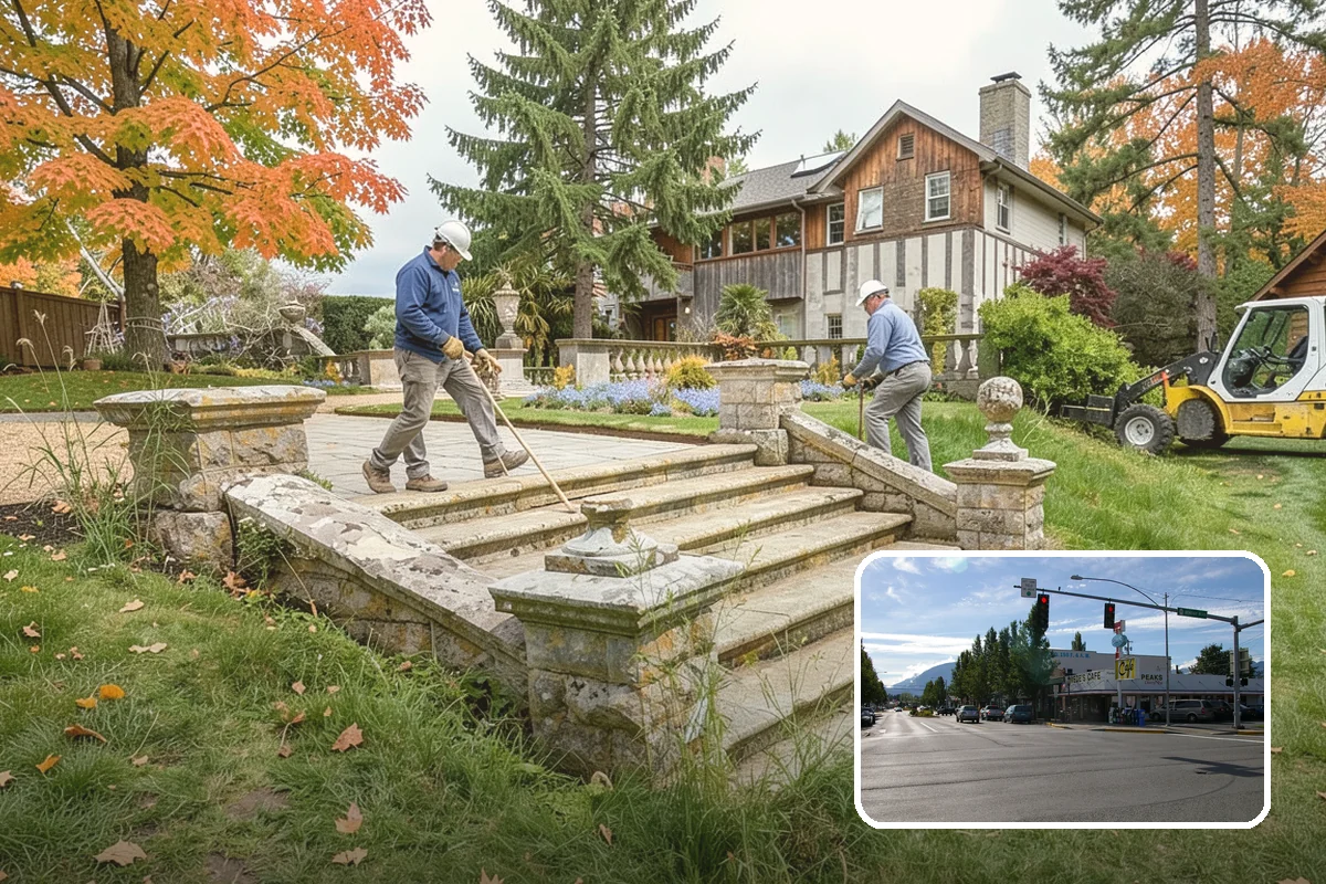 Tree Staking in North Bend, King County, WA - Steadies new or leaning trees during establishment