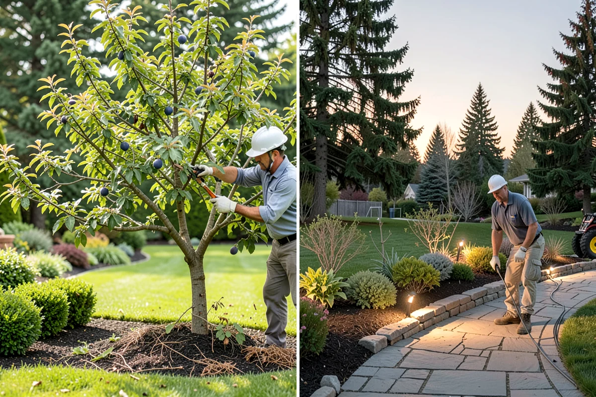 Tree Staking in Puyallup, Pierce County, WA - Assess the tree, lean, and prevailing wind