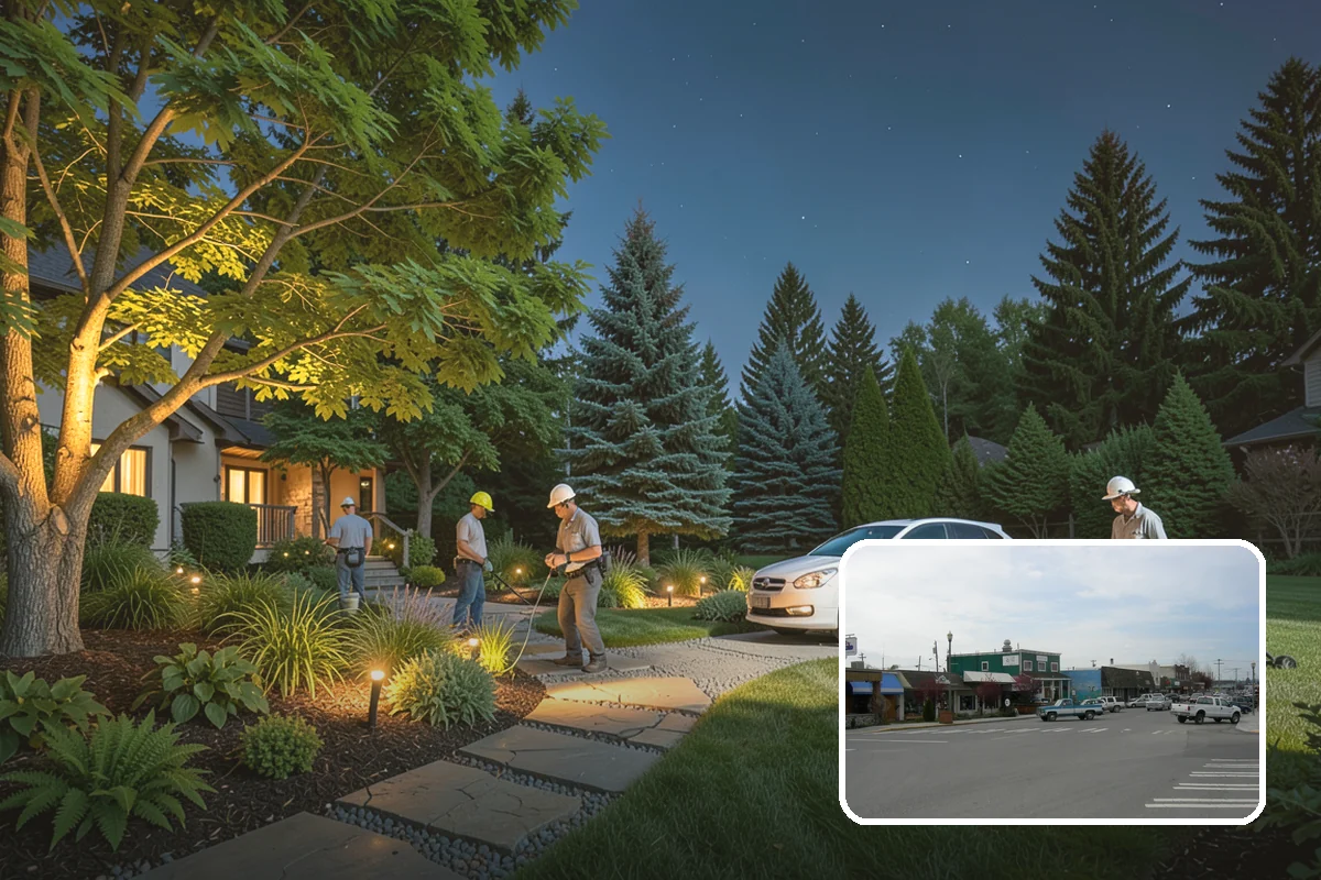 Tree Staking in Stanwood, Snohomish County, WA - Steadies new or leaning trees during establishment