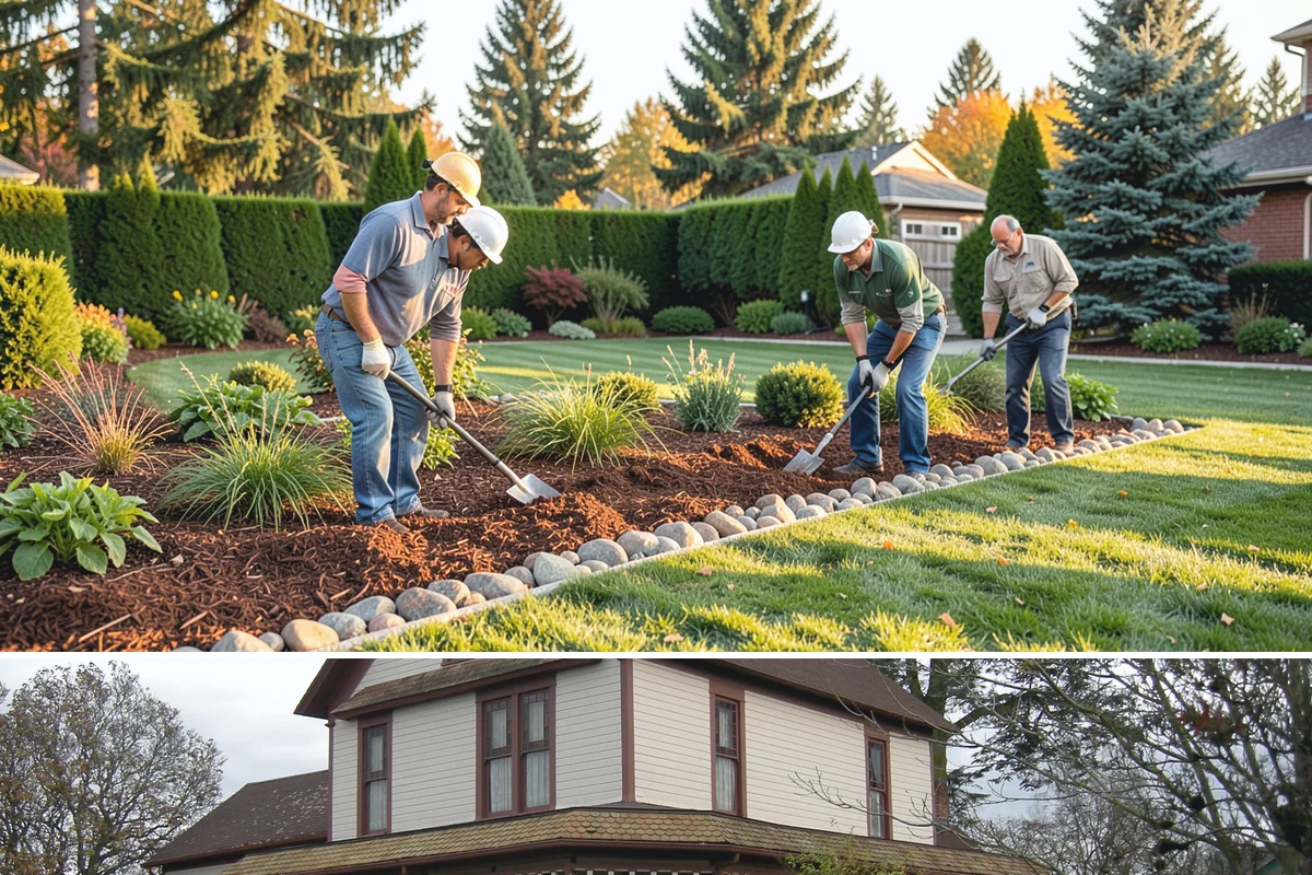 Tree Staking in Sumner, Pierce County, WA - Most useful at fall and spring planting and ahead of the wind-driven storm season that sweeps the Sound.
