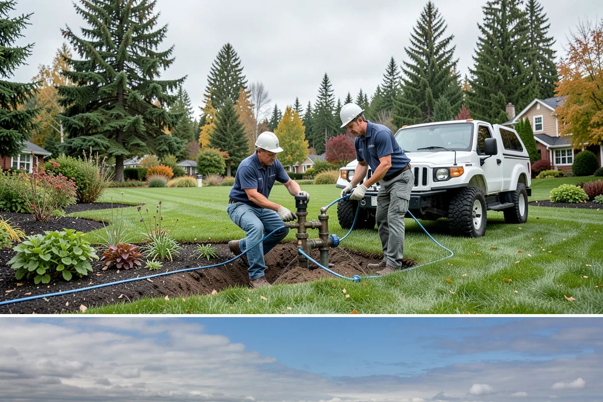 Tree Staking in University Place, Pierce County, WA - Most useful at fall and spring planting and ahead of the wind-driven storm season that sweeps the Sound.