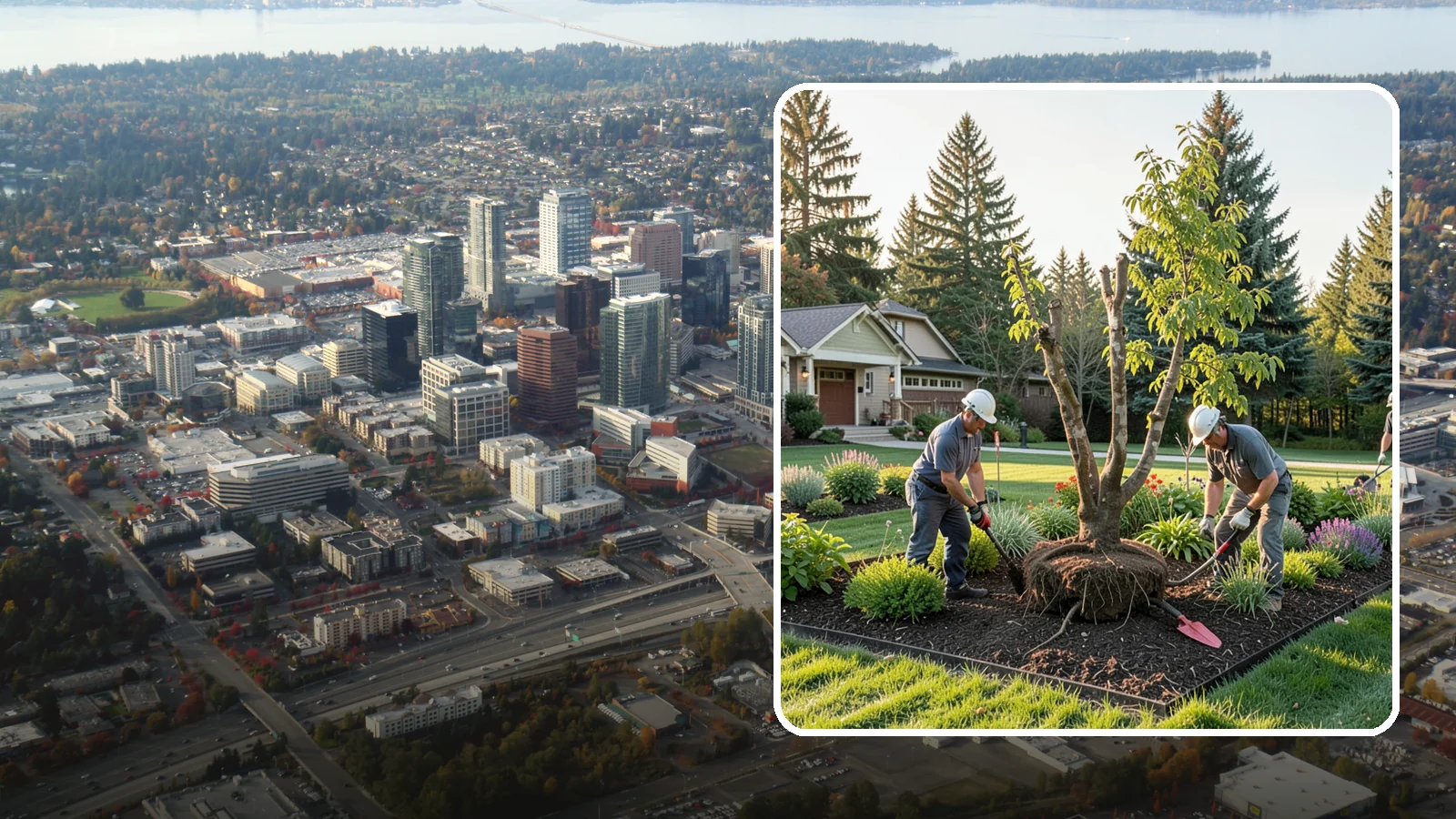 Tree Transplanting in Bellevue, King County, WA - Expert transplanting of young trees to a better spot with the root ball and timing to survive it.