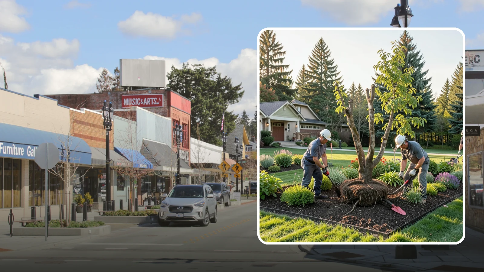 Tree Transplanting in Bothell, King County, WA - Expert transplanting of young trees to a better spot with the root ball and timing to survive it.