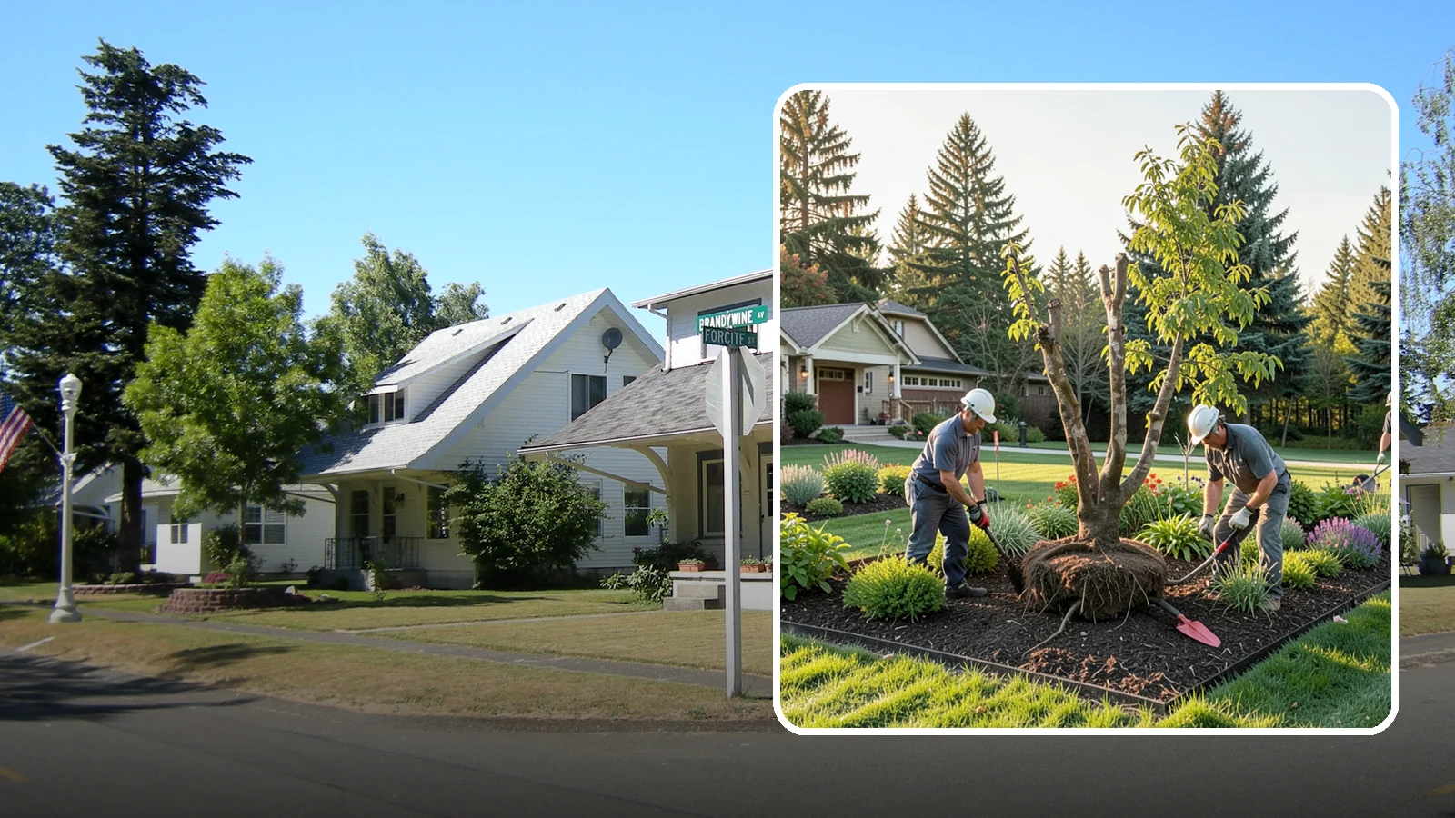 Tree Transplanting in DuPont, Pierce County, WA - Expert transplanting of young trees to a better spot with the root ball and timing to survive it.