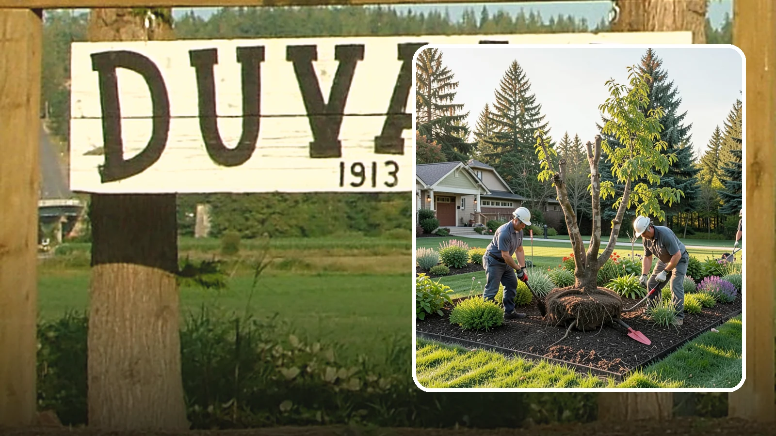 Tree Transplanting in Duvall, King County, WA - Expert transplanting of young trees to a better spot with the root ball and timing to survive it.