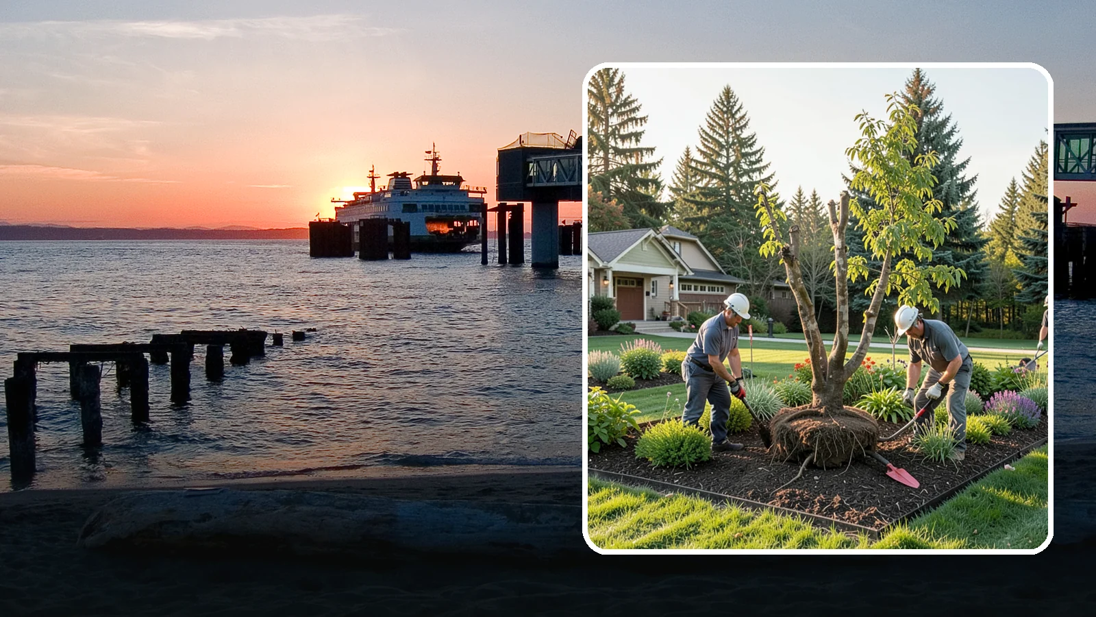 Tree Transplanting in Edmonds, Snohomish County, WA - Expert transplanting of young trees to a better spot with the root ball and timing to survive it.