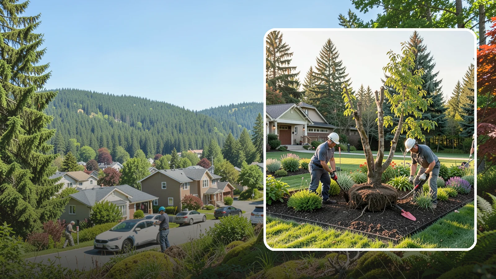 Tree Transplanting in Index, Snohomish County, WA - Expert transplanting of young trees to a better spot with the root ball and timing to survive it.
