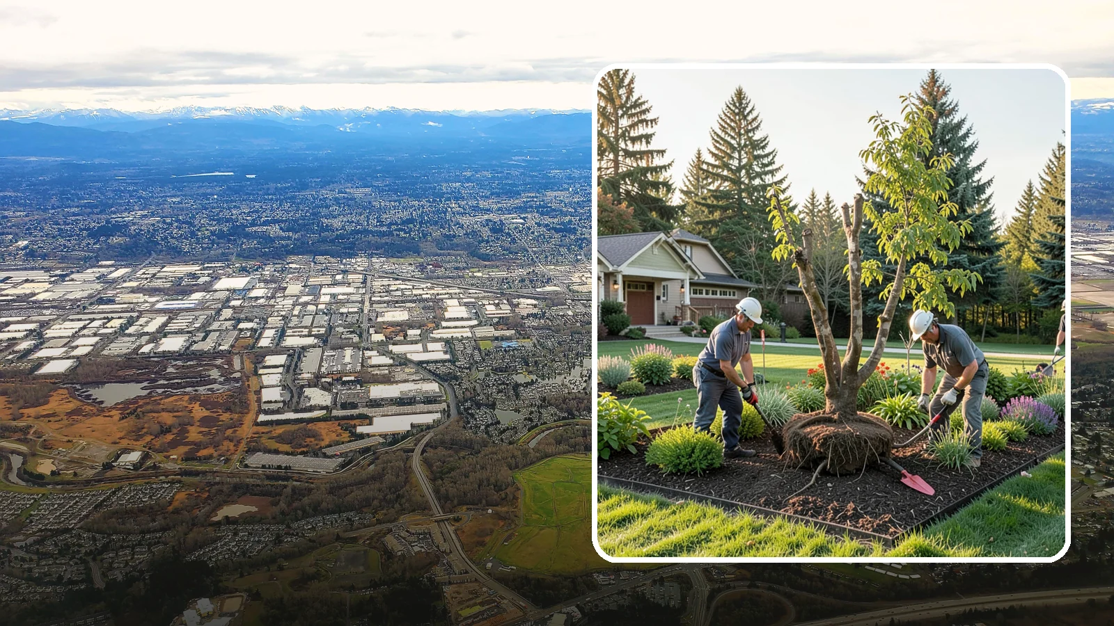Tree Transplanting in Kent, King County, WA - Expert transplanting of young trees to a better spot with the root ball and timing to survive it.