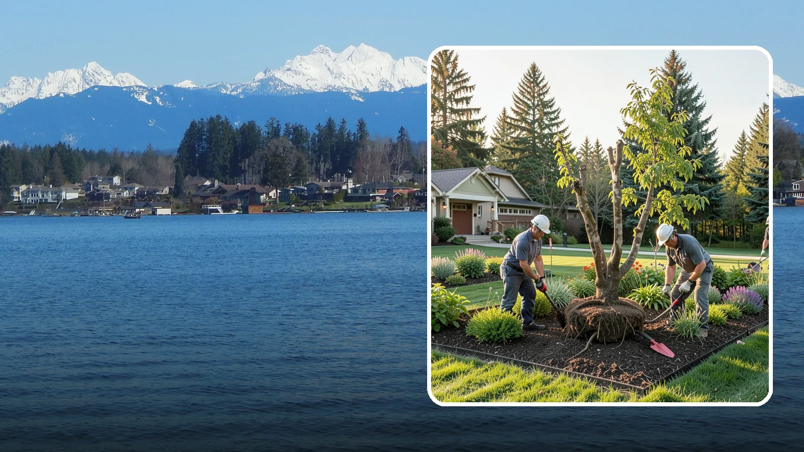 Tree Transplanting in Lake Stevens, Snohomish County, WA - Expert transplanting of young trees to a better spot with the root ball and timing to survive it.