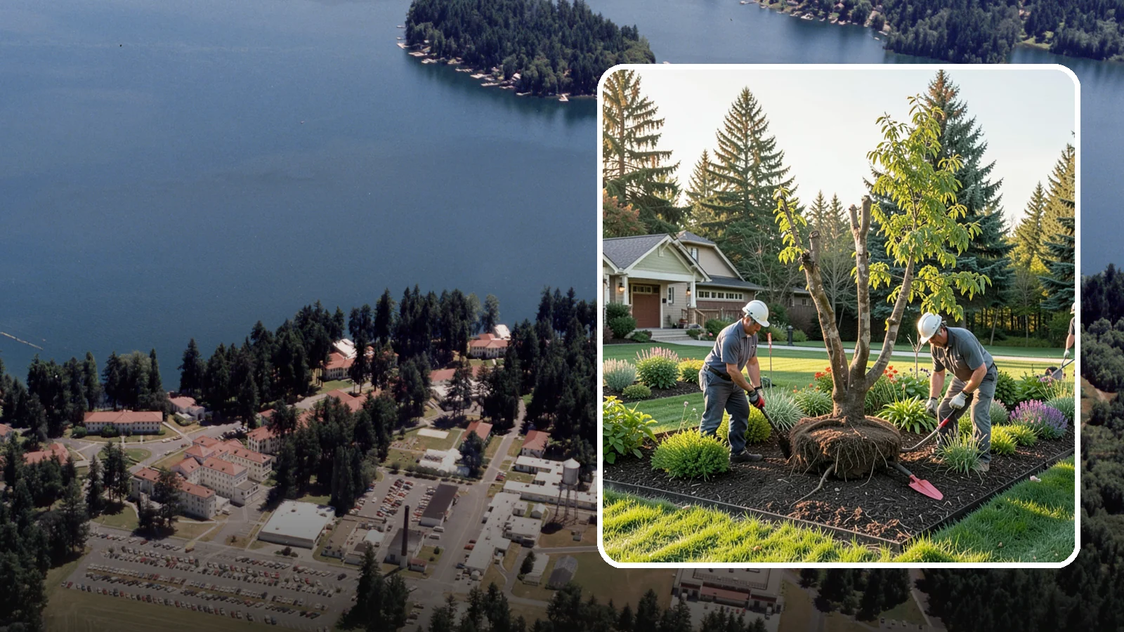 Tree Transplanting in Lakewood, Pierce County, WA - Expert transplanting of young trees to a better spot with the root ball and timing to survive it.