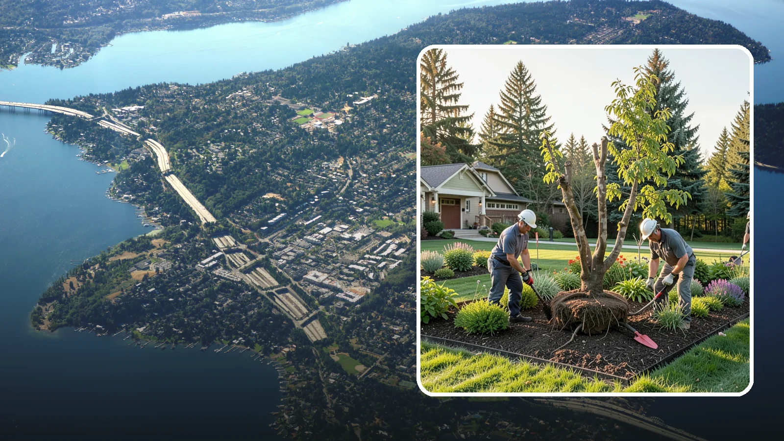 Tree Transplanting in Mercer Island, King County, WA - Expert transplanting of young trees to a better spot with the root ball and timing to survive it.