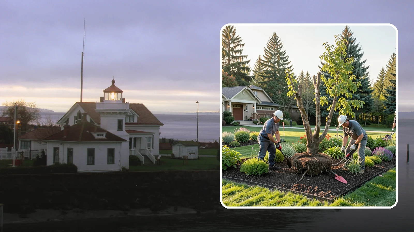 Tree Transplanting in Mukilteo, Snohomish County, WA - Expert transplanting of young trees to a better spot with the root ball and timing to survive it.