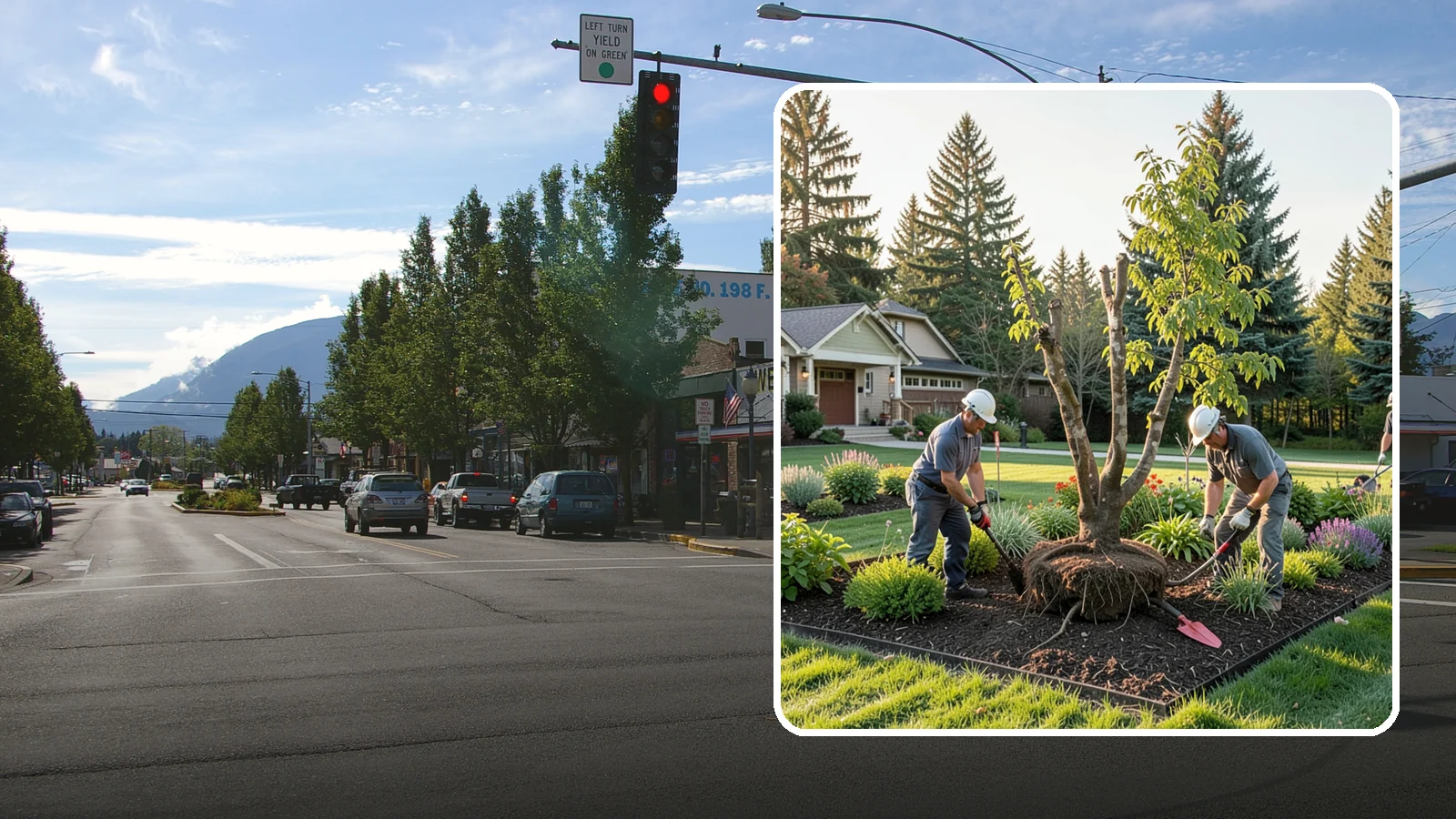 Tree Transplanting in North Bend, King County, WA - Expert transplanting of young trees to a better spot with the root ball and timing to survive it.