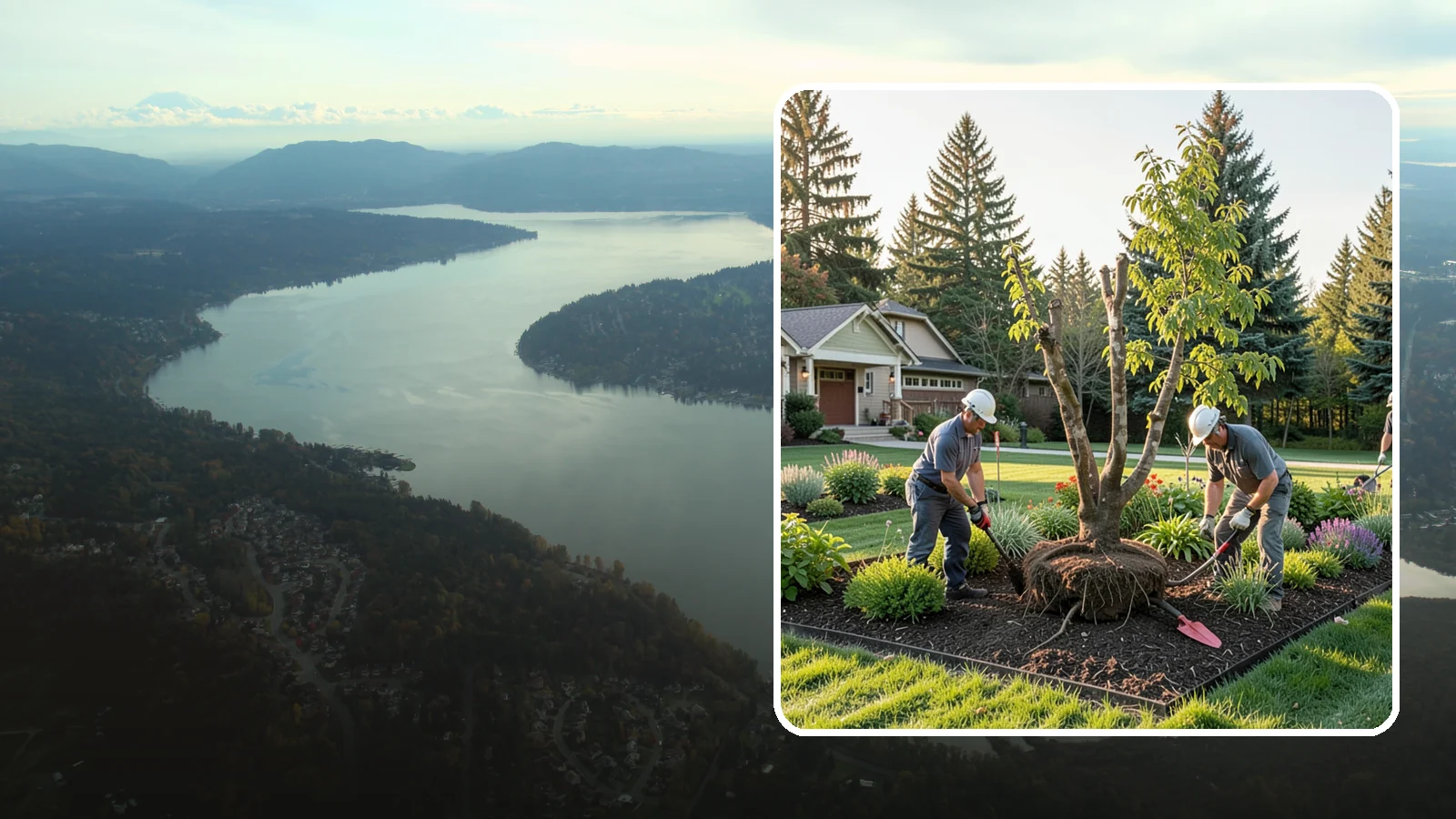Tree Transplanting in Sammamish, King County, WA - Expert transplanting of young trees to a better spot with the root ball and timing to survive it.