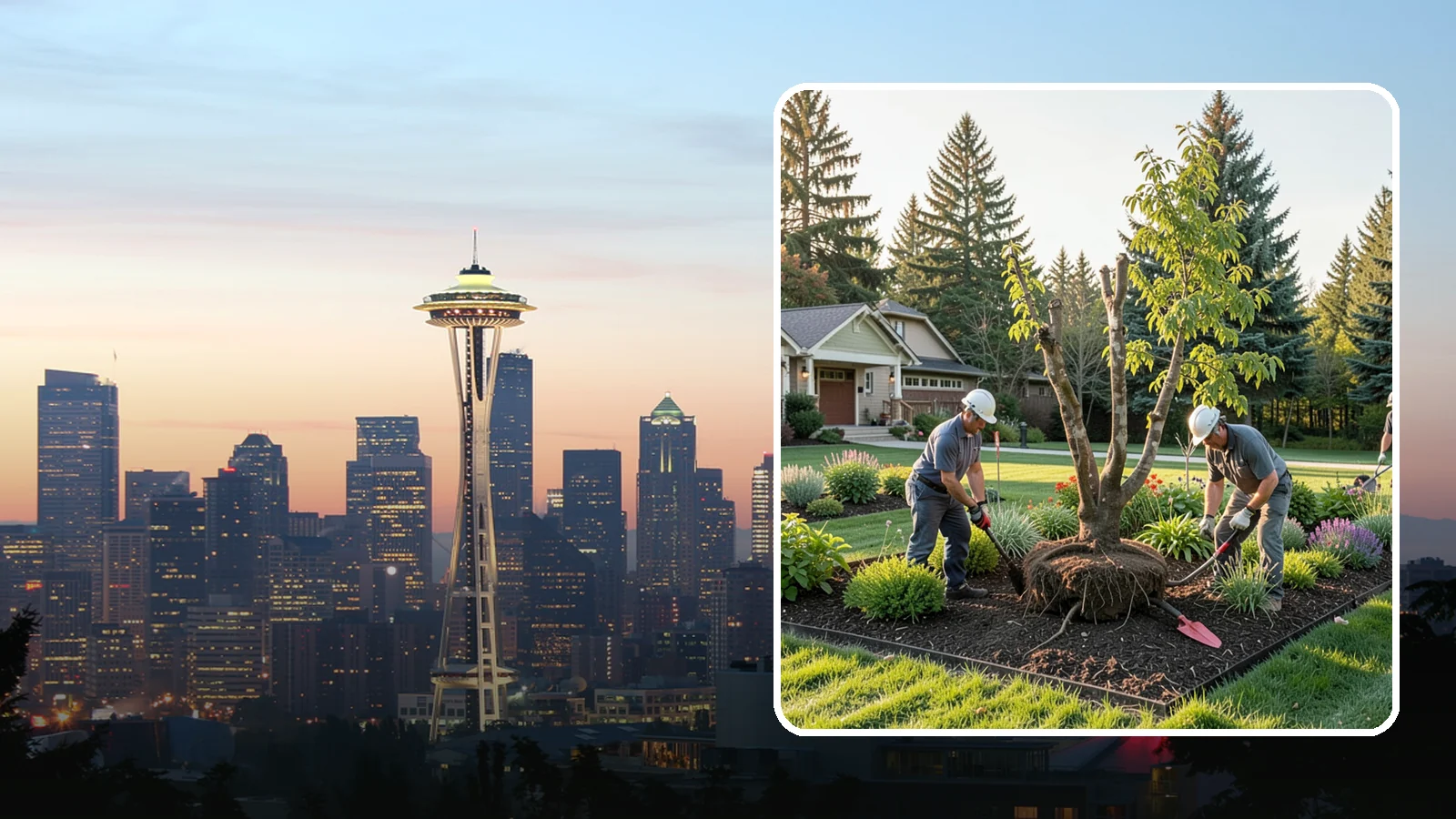 Tree Transplanting in Seattle, King County, WA - Expert transplanting of young trees to a better spot with the root ball and timing to survive it.
