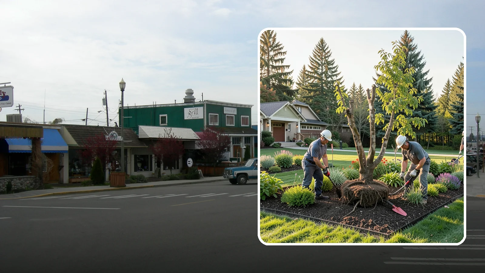 Tree Transplanting in Stanwood, Snohomish County, WA - Expert transplanting of young trees to a better spot with the root ball and timing to survive it.
