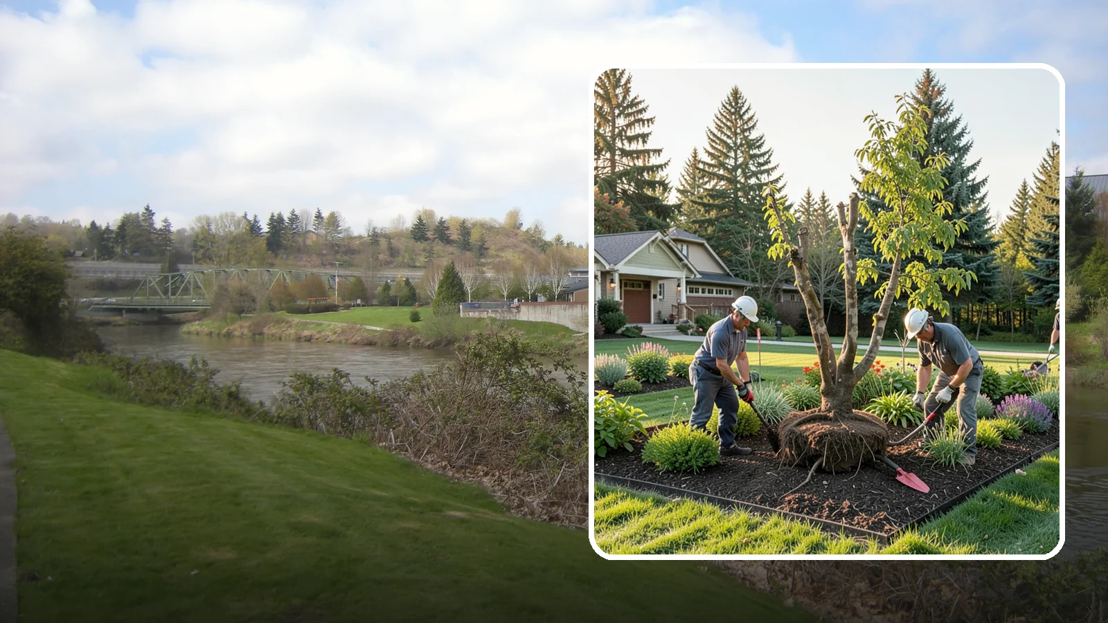 Tree Transplanting in Tukwila, King County, WA - Expert transplanting of young trees to a better spot with the root ball and timing to survive it.