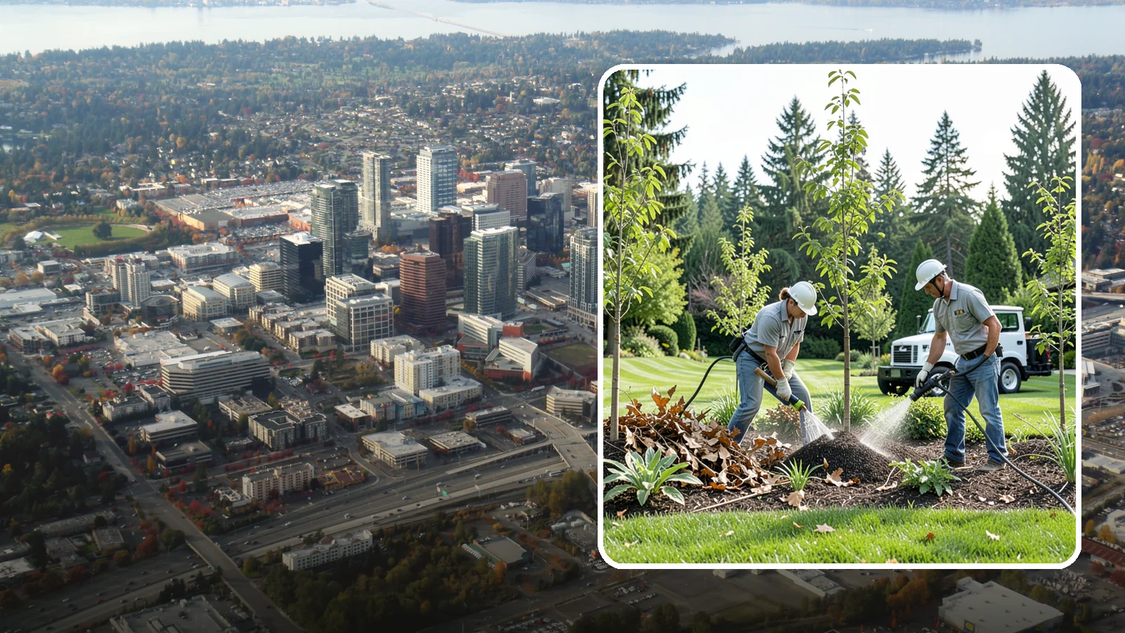Tree Watering Service in Bellevue, King County, WA - Scheduled deep watering that carries newly planted and stressed trees through the dry Northwest summer.