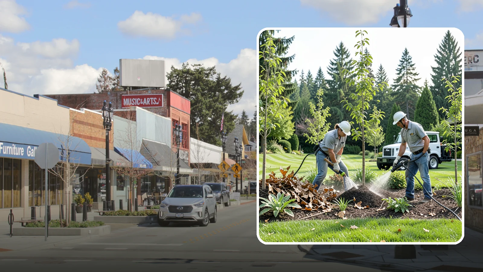 Tree Watering Service in Bothell, King County, WA - Scheduled deep watering that carries newly planted and stressed trees through the dry Northwest summer.