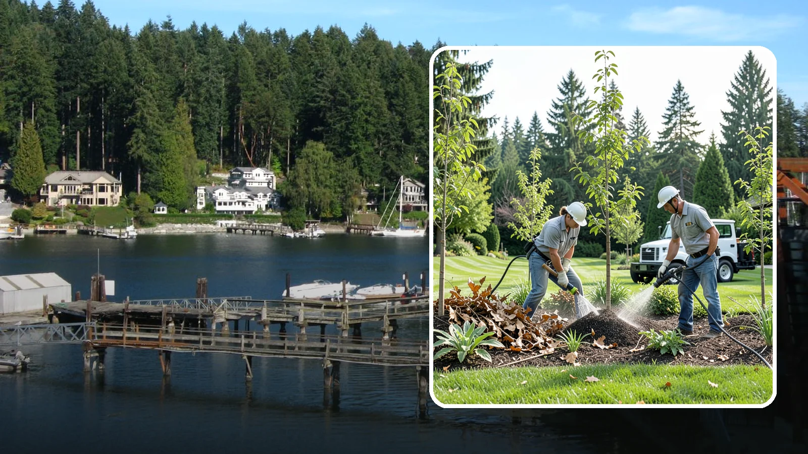 Tree Watering Service in Gig Harbor, Pierce County, WA - Scheduled deep watering that carries newly planted and stressed trees through the dry Northwest summer.