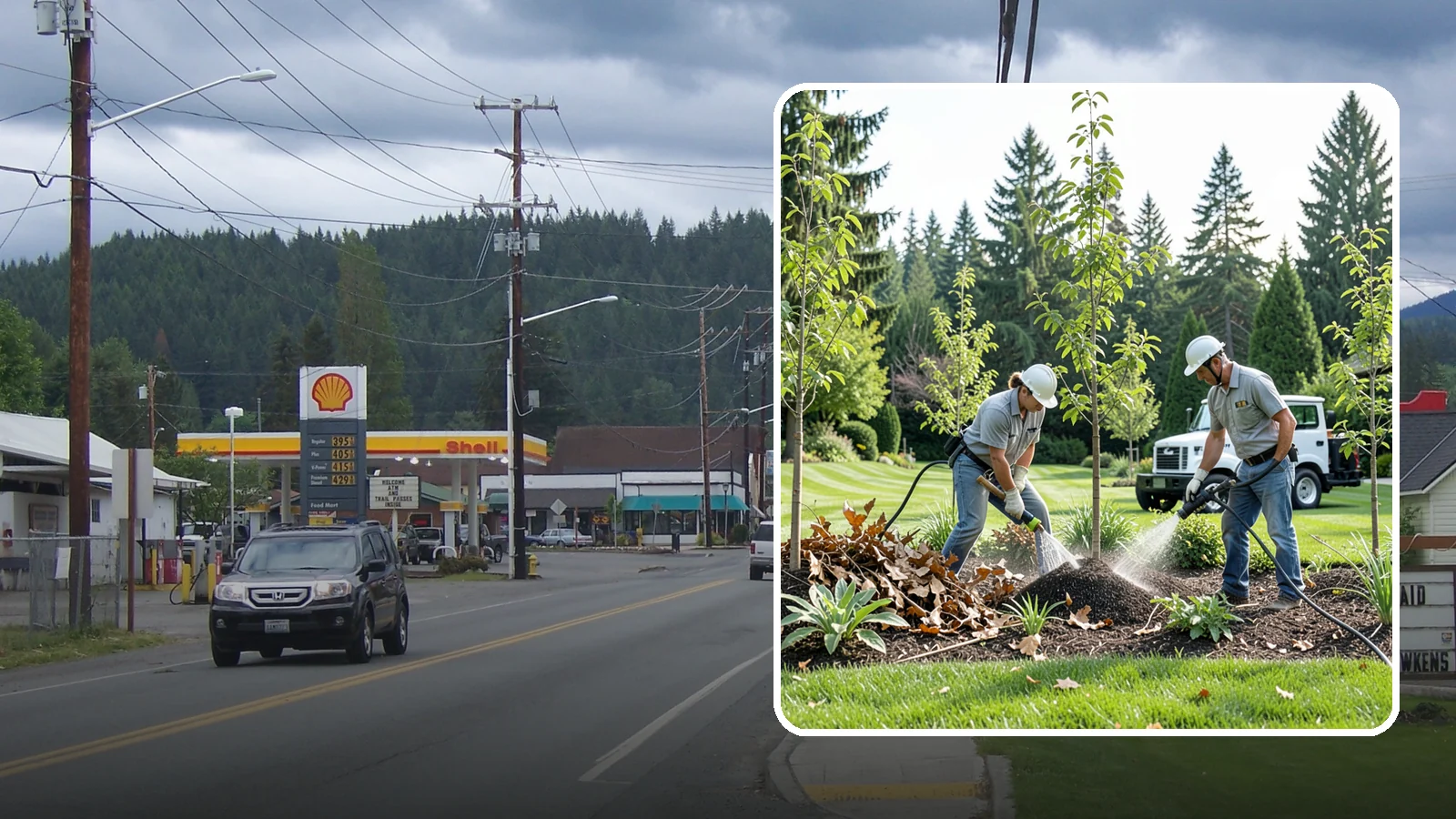 Tree Watering Service in Granite Falls, Snohomish County, WA - Scheduled deep watering that carries newly planted and stressed trees through the dry Northwest summer.