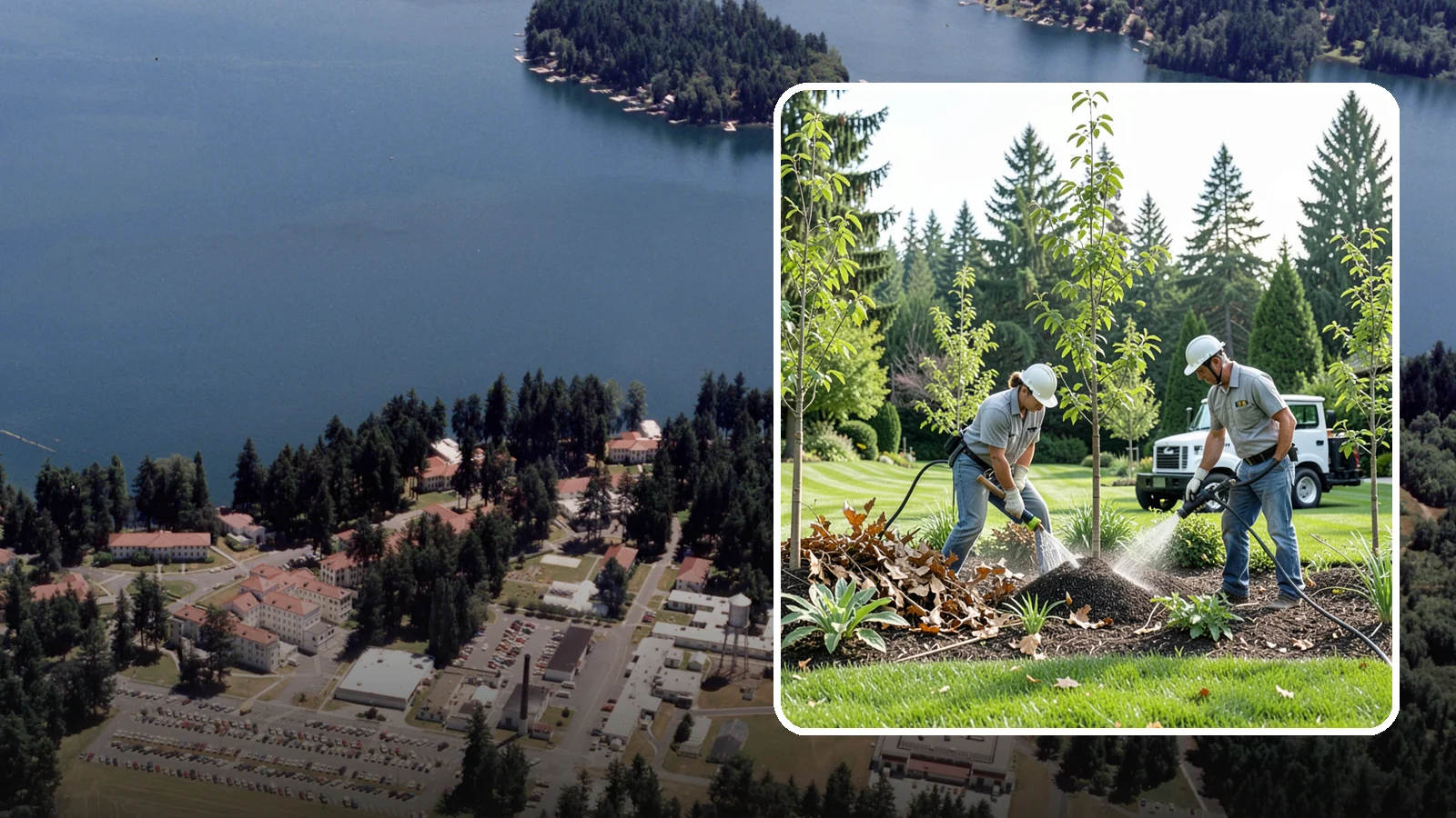 Tree Watering Service in Lakewood, Pierce County, WA - Scheduled deep watering that carries newly planted and stressed trees through the dry Northwest summer.