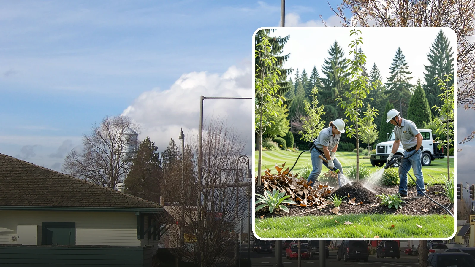 Tree Watering Service in Marysville, Snohomish County, WA - Scheduled deep watering that carries newly planted and stressed trees through the dry Northwest summer.