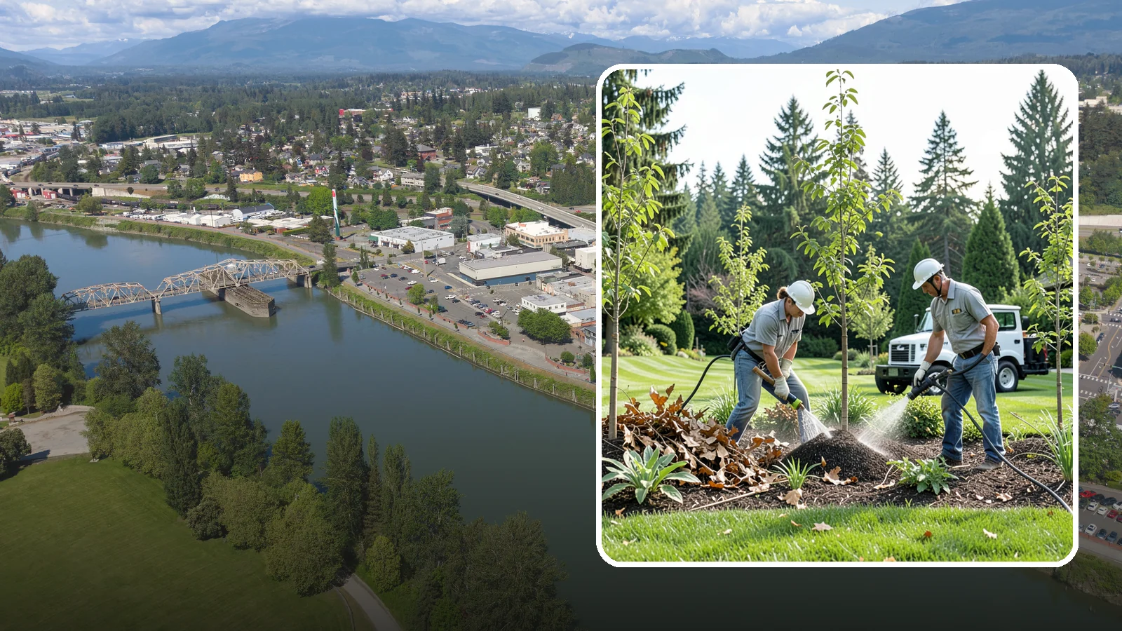 Tree Watering Service in Mount Vernon, Skagit County, WA - Scheduled deep watering that carries newly planted and stressed trees through the dry Northwest summer.