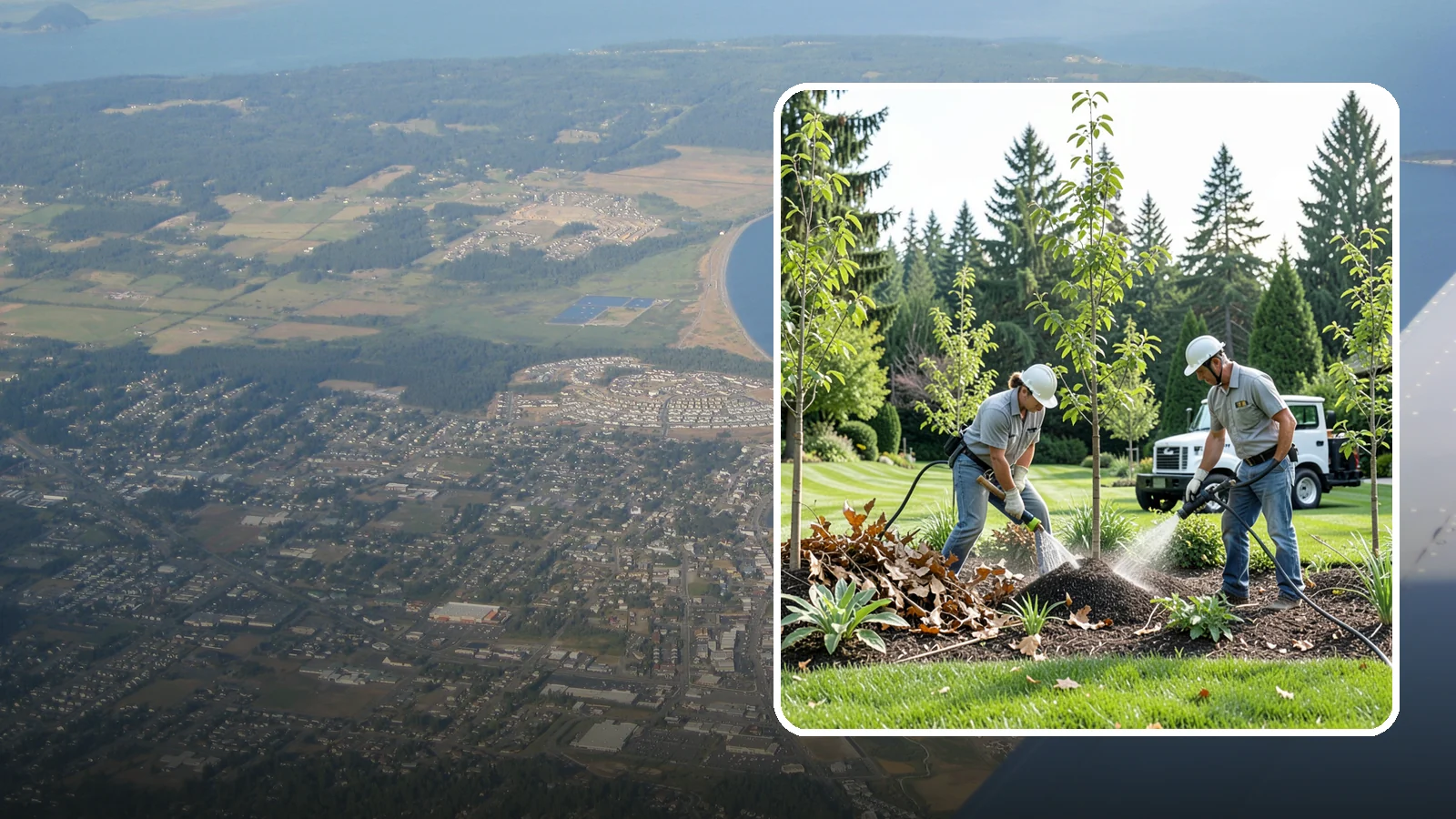 Tree Watering Service in Oak Harbor, Island County, WA - Scheduled deep watering that carries newly planted and stressed trees through the dry Northwest summer.