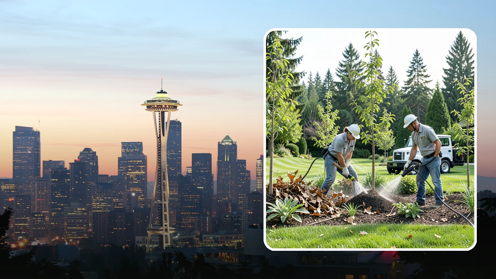 Tree Watering Service in Seattle, King County, WA - Scheduled deep watering that carries newly planted and stressed trees through the dry Northwest summer.