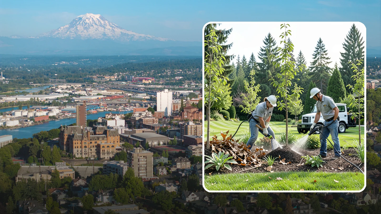 Tree Watering Service in Tacoma, Pierce County, WA - Scheduled deep watering that carries newly planted and stressed trees through the dry Northwest summer.