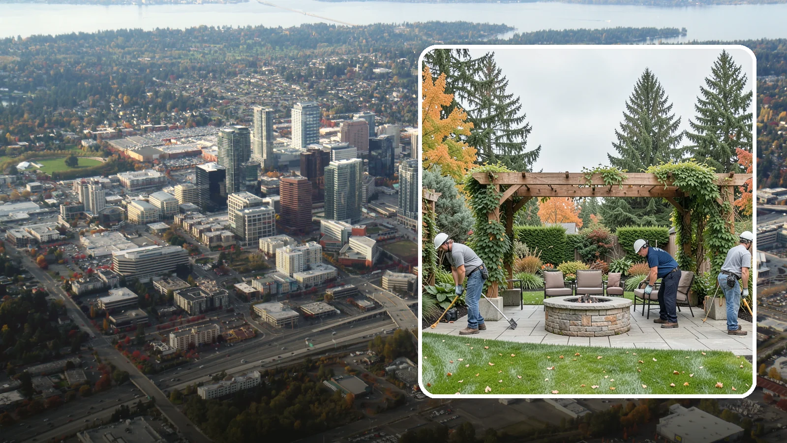 Trellis Installation in Bellevue, King County, WA - Custom trellises that add vertical structure and support climbing plants for privacy and beauty.