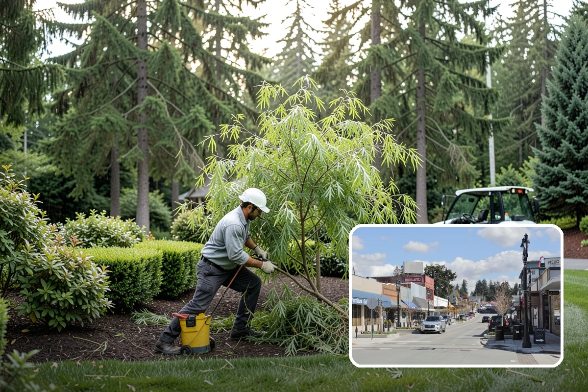 Trellis Installation in Bothell, King County, WA - Vertical structure and greenery