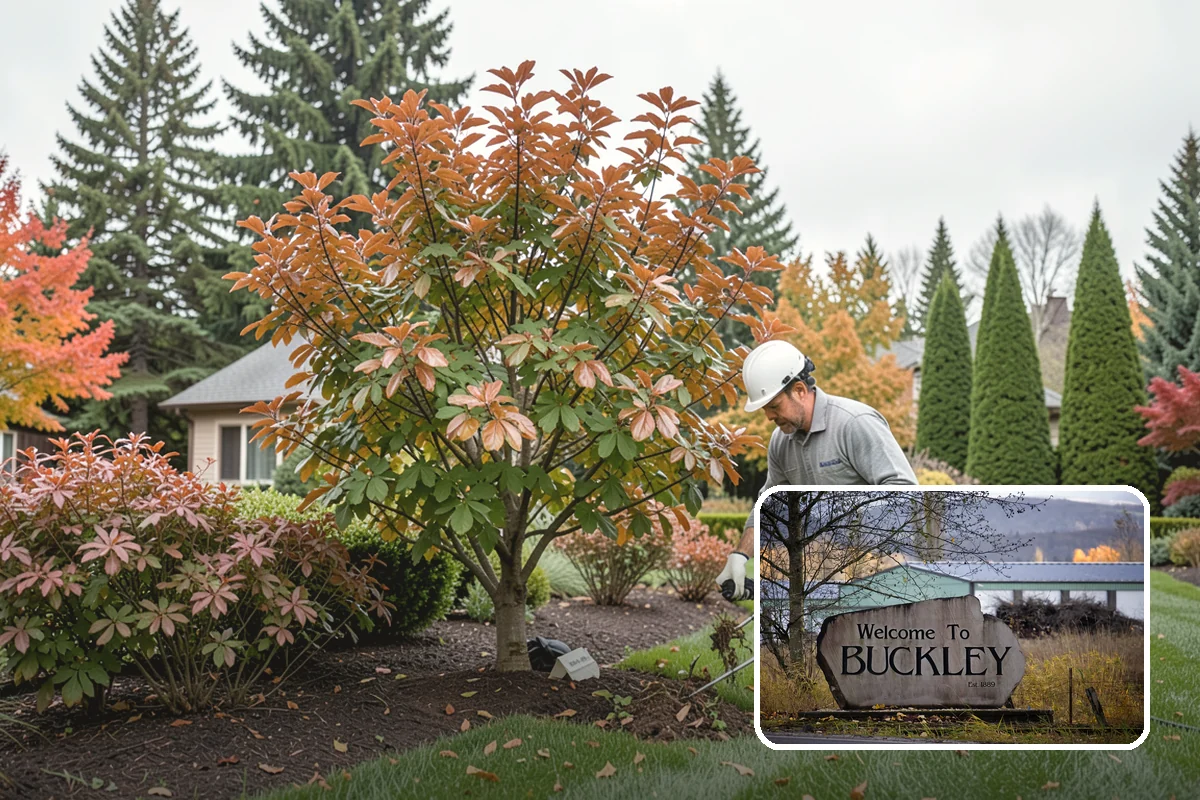 Trellis Installation in Buckley, Pierce County, WA - Vertical structure and greenery