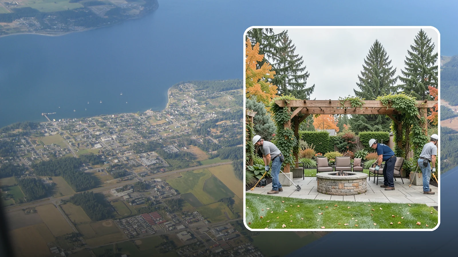 Trellis Installation in Coupeville, Island County, WA - Custom trellises that add vertical structure and support climbing plants for privacy and beauty.