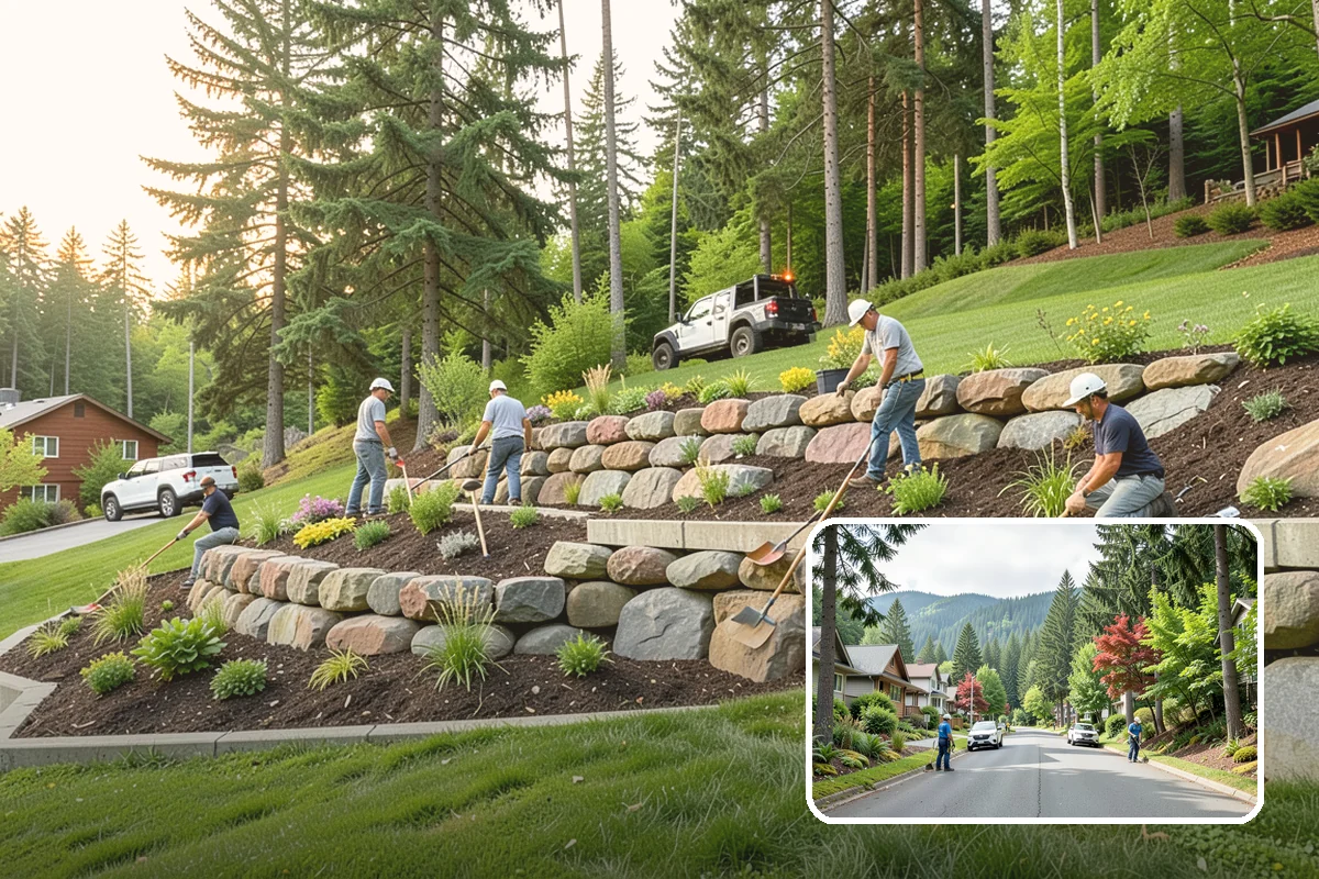 Trellis Installation in Darrington, Snohomish County, WA - Vertical structure and greenery