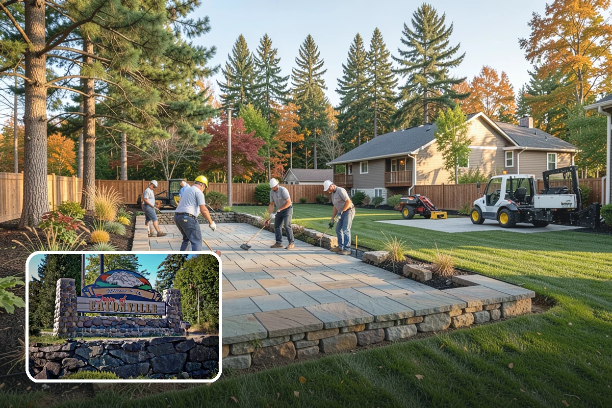 Trellis Installation in Eatonville, Pierce County, WA - Vertical structure and greenery
