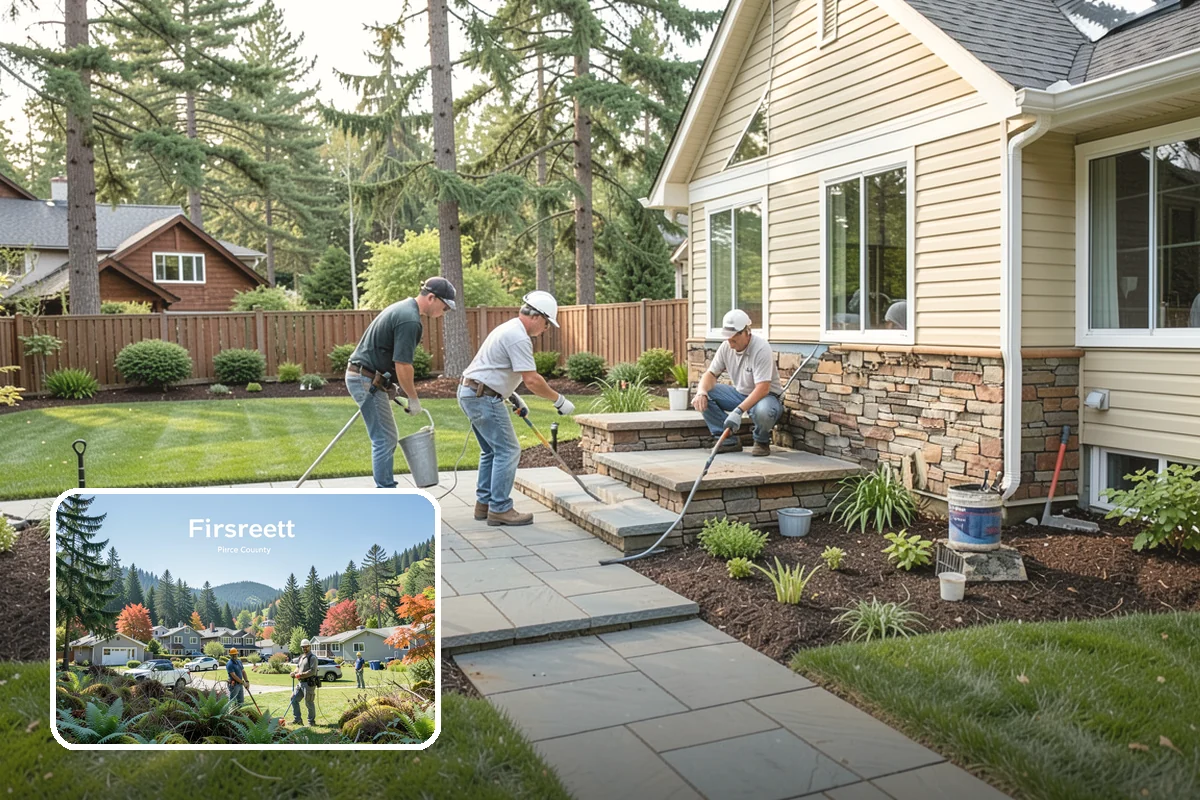 Trellis Installation in Fircrest, Pierce County, WA - Vertical structure and greenery