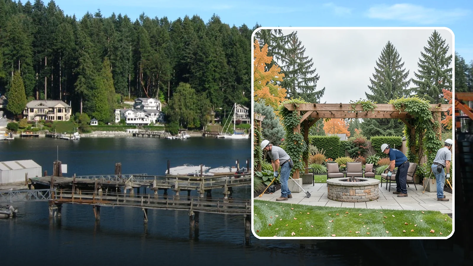 Trellis Installation in Gig Harbor, Pierce County, WA - Custom trellises that add vertical structure and support climbing plants for privacy and beauty.